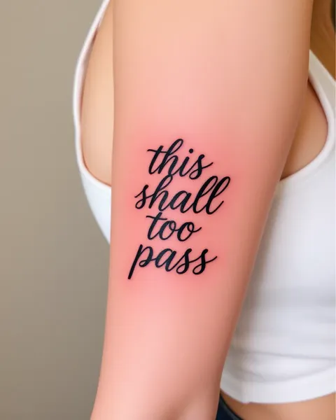 "Isso Também Passará" - Lema Inspirador de Tatuagem